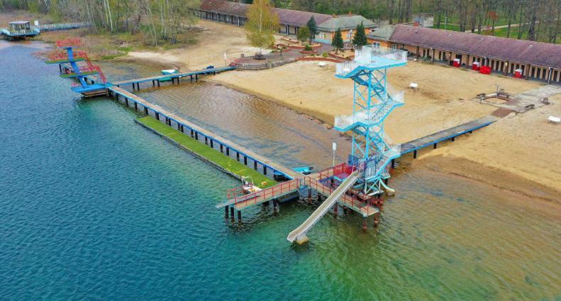 Finnhuette Strandbad Adria Dessau-Rosslau Eksteriør bilde